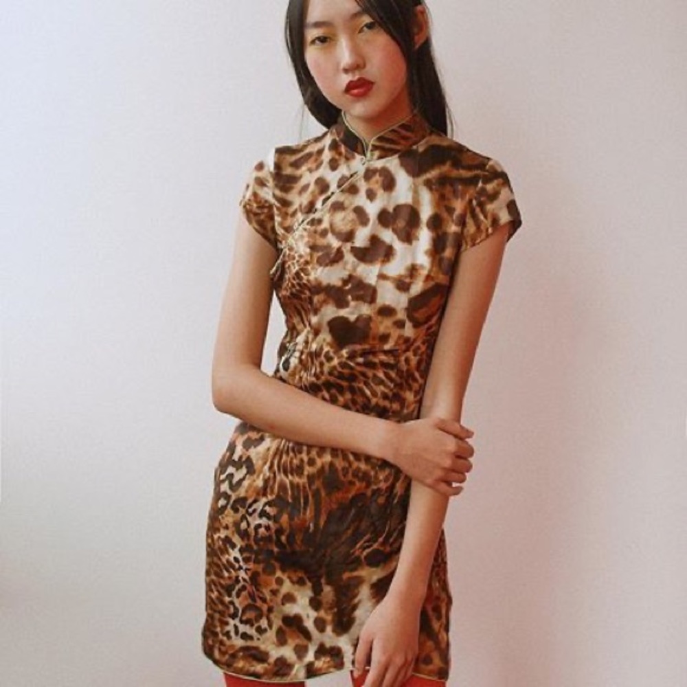 Kim Shui Studio leopard print mini dress